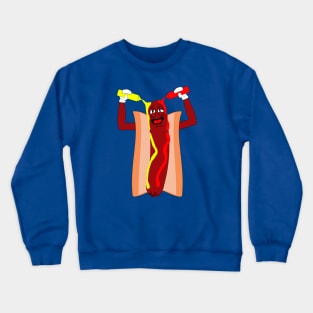 A Hotdog in Paradise Crewneck Sweatshirt